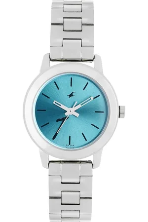 Fastrack Tropical Waters Quartz Analog Green Dial Metal Strap Watch for Girls