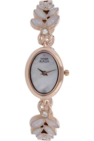Titan Raga Garden of Eden Silver Dial Analog Metal Strap Watch for Women