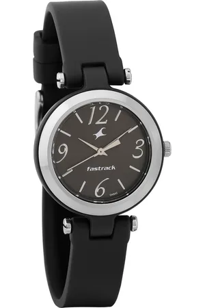 Fastrack Trendies Quartz Analog Black Dial Silicone Strap Watch for Girls