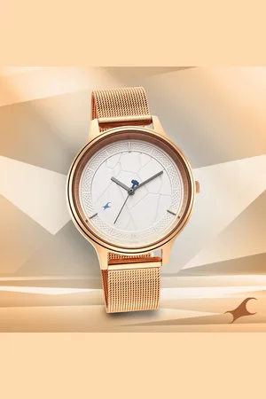 Fastrack Thor Quartz Analog Silver Dial Stainless Steel Strap Watch for Girls
