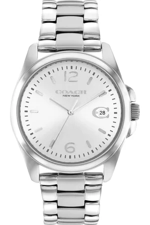 Coach Quartz Analog Silver Dial Stainless Steel Strap Watch for Women