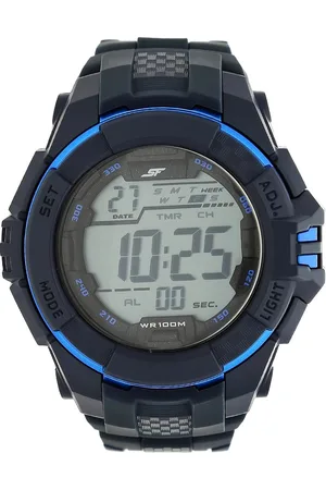 SF Digital Dial Plastic Strap Watch for Men