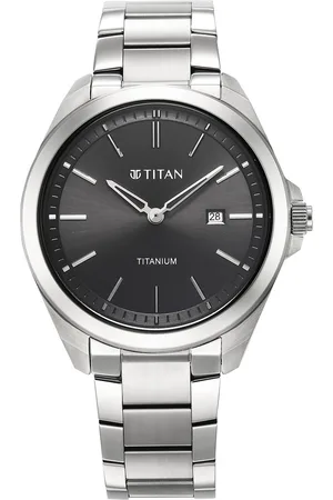 Titan Ium Quartz Analog Black Dial ium Strap Watch for Men