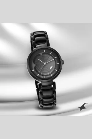 Fastrack Uptown Retreat Quartz Analog Black Dial Metal Strap Watch for Girls