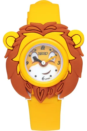 Titan By Titan Friends from Nature Quartz Analog Yellow Dial Polyurethane Strap Watch for Kids