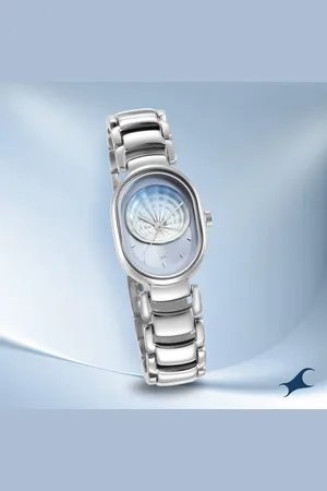 Fastrack Uptown Retreat Quartz Analog Blue Dial Metal Strap Watch for Girls