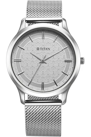 Titan Karishma Quartz Analog Silver Dial Stainless Steel Strap Watch for Men