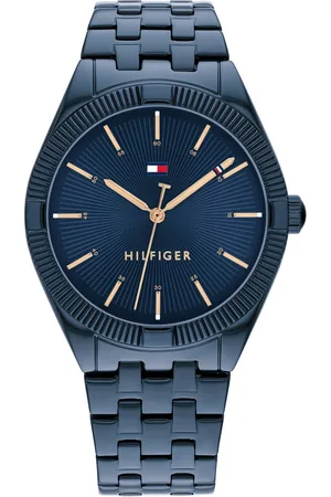 Tommy Hilfiger Quartz Analog Blue Dial Stainless Steel Strap Watch for Women