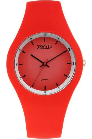 Titan By Titan Pop Integrated Quartz Analog Red Dial Silicone Strap Watch for Kids