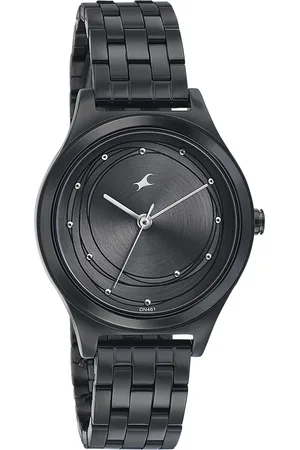 Fastrack Style Up Grey Dial Stainless Steel Strap Watch for Girls
