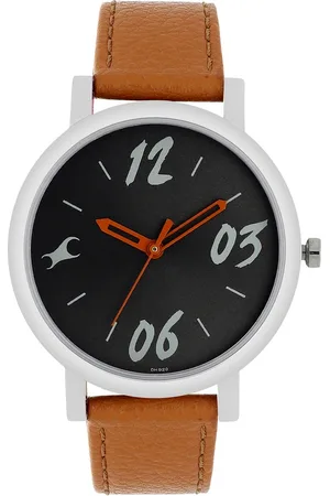 Fastrack Tropical Waters Quartz Analog Black Dial Leather Strap Watch for Girls