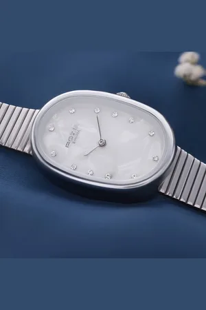 Sonata Poze Quartz Quartz White Dial Metal Strap Watch for Women
