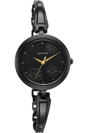 Sonata Utsav Black Dial Watch for Women