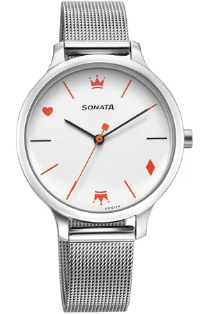 Sonata Play White Dial Watch for Women