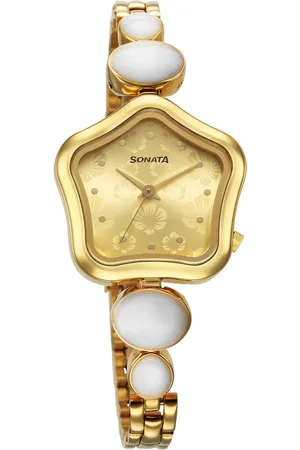 Sonata Utsav Champagne Dial Watch for Women