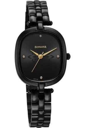 Sonata Utsav Black Dial Watch for Women