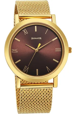 Sonata Utsav Quartz Analog Brown Dial Watch for Men