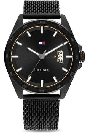 Tommy Hilfiger Quartz Analog Black Dial Stainless Steel Strap Watch for Men