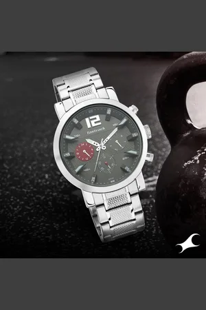 Fastrack Fastfit Quartz Multifunction Grey Dial Stainless Steel Strap Watch for Guys