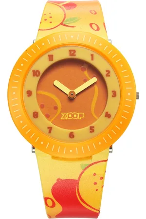 Titan By Titan Fruit Story Quartz Analog Orange Dial Plastic Strap Watch For Kids