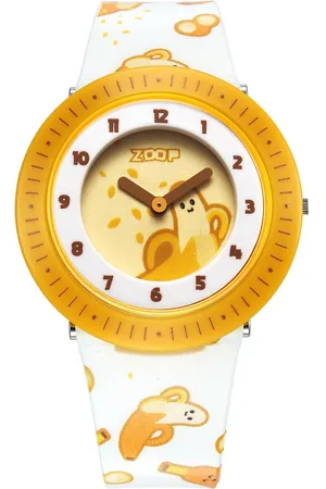 Titan By Titan Fruit Story Quartz Analog Yellow Dial Plastic Strap Watch For Kids