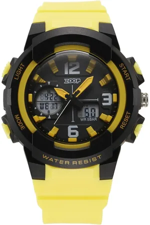Titan Pop Upgrages Quartz Analog Digital Black Dial Plastic Strap Watch For Kids