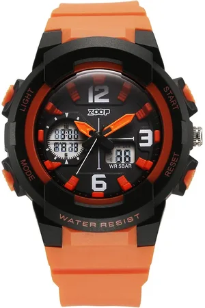 Titan Pop Upgrages Quartz Analog Digital Black Dial Plastic Strap Watch For Kids