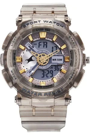 Fastrack StreetStyle Digital Dial Translucent Grey PU Strap Watch For Guys