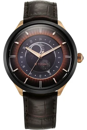 Titan Luna Sun Moon Phase in Seinna Brown - Stellar Edition