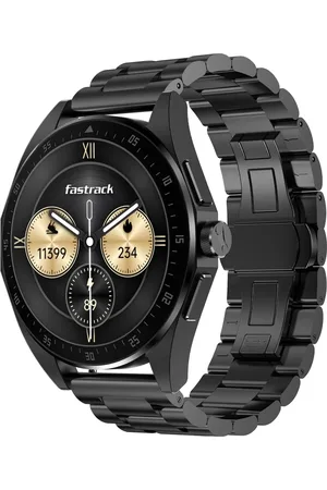 Fastrack Radiant FX1 Luxury Metal Smartwatch with 3.6 cm AMOLED Display, SingleSync BT Calling, Functional Crown