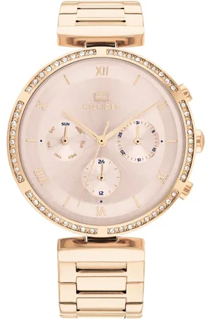 Tommy Hilfiger Quartz Multifunction Pink Dial Stainless Steel Strap Watch for Women