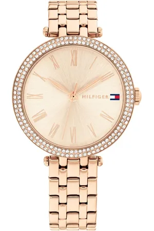Tommy Hilfiger Quartz Analog Rose Gold Dial Rose Gold Stainless Steel Strap Watch for Women