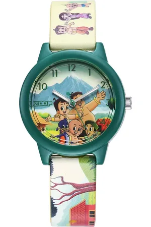 Titan By Titan Chhota Bheem Quartz Analog Multicoloured Dial Multicoloured Plastic Strap Watch For Kids