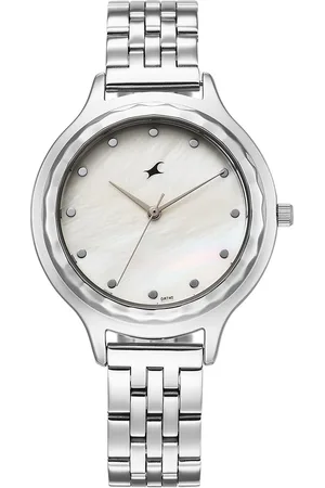 Fastrack Stunners X Quartz Analog Ivory Dial Stainless Steel Strap Watch For Girls