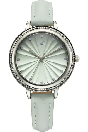 Fastrack Stunners X Quartz Analog Green Dial Leather Strap Watch For Girls