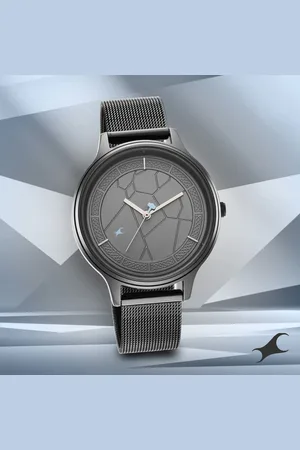 Fastrack Thor Quartz Analog Grey Dial Stainless Steel Strap Watch for Girls