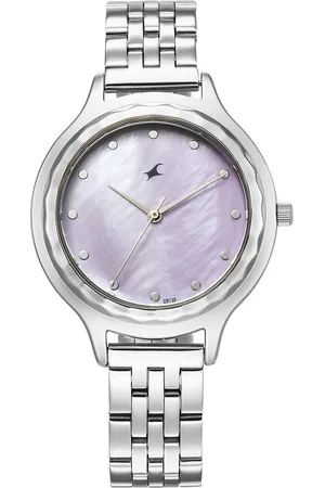 Fastrack Stunners X Quartz Analog Blue Dial Stainless Steel Strap Watch For Girls