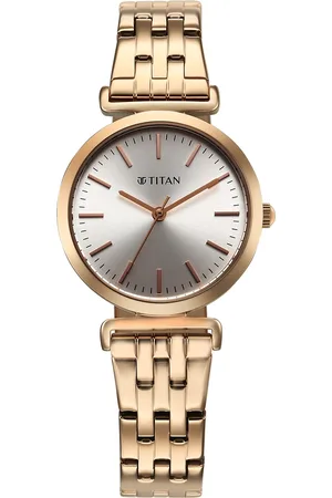 Titan Workmode Quartz Analog Silver Dial Stainless Steel Strap Watch For Women