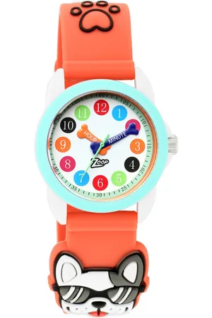 Titan By Titan Quartz Analog White Dial PU Strap Watch for Kids