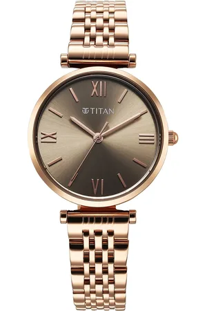 Titan Workmode Quartz Analog Grey Dial Metal Strap watch For Women