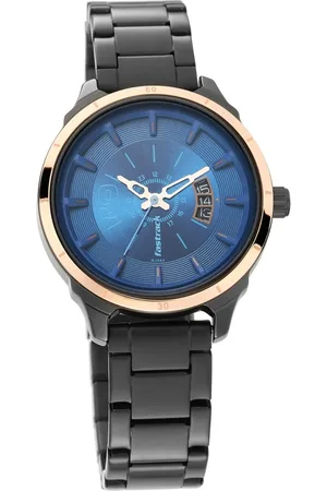 Fastrack All Nighters Quartz Analog Blue Dial Stainless Steel Strap Watch for Girls