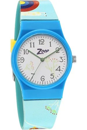 Titan By Titan Quartz Analog White Dial Plastic Strap Watch for Kids