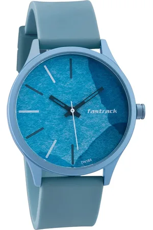 Fastrack Topicals Quartz Analog Blue Dial Silicone Strap Unisex Watch
