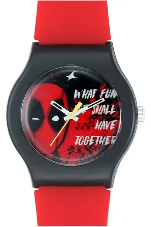 Fastrack Deadpool Quartz Analog Bicolour Dial Silicone Strap Unisex Watch