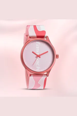 Fastrack Topicals Quartz Analog Pink Dial Silicone Strap Unisex Watch