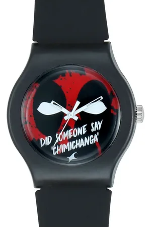 Fastrack Deadpool Quartz Analog Bicolour Dial Silicone Strap Unisex Watch