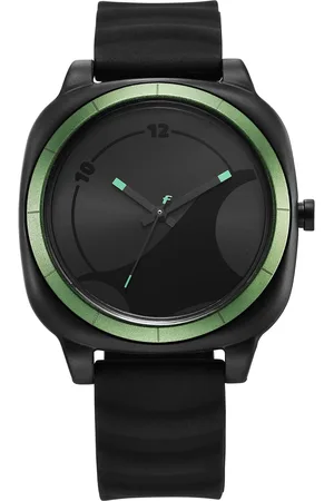 Fastrack Hype All Black Quartz Analog Black Dial With Black Silicone Strap Watch For Unisex