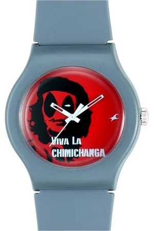 Fastrack Deadpool Quartz Analog Bicolour Dial Silicone Strap Unisex Watch