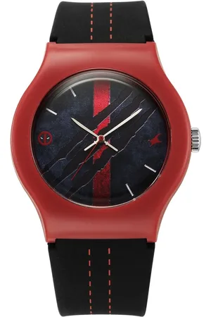 Fastrack Deadpool Wolverine Quartz Analog Dial With Black Silicone Strap Watch For Unisex