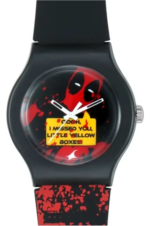 Fastrack Deadpool Quartz Analog Bicolour Dial Silicone Strap Unisex Watch